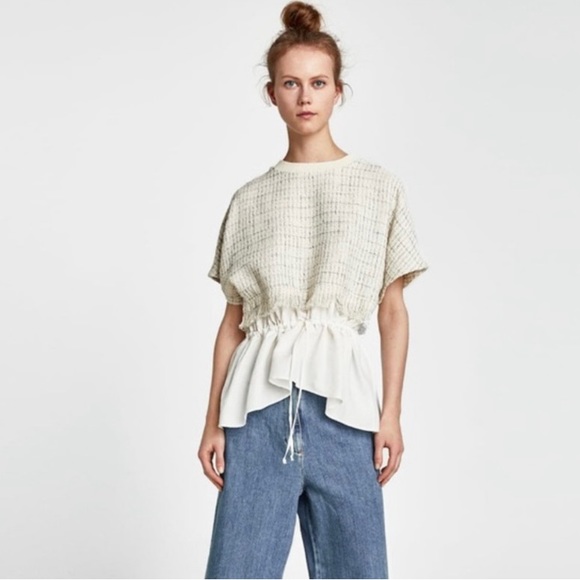 Zara Tops - Zara Tweed Blouse